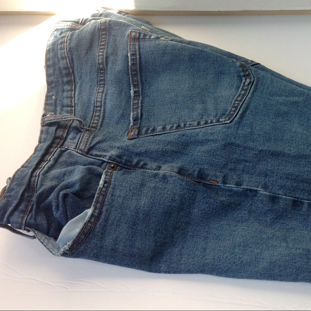 F21 Jeans Distressed Slim Fit Denim Men's